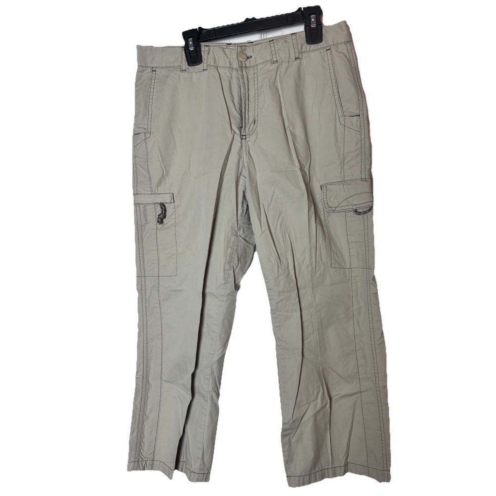 Columbia Capri Khaki Pants‎ Womens 6 Beige Performance Outdoor cotton Fishing
